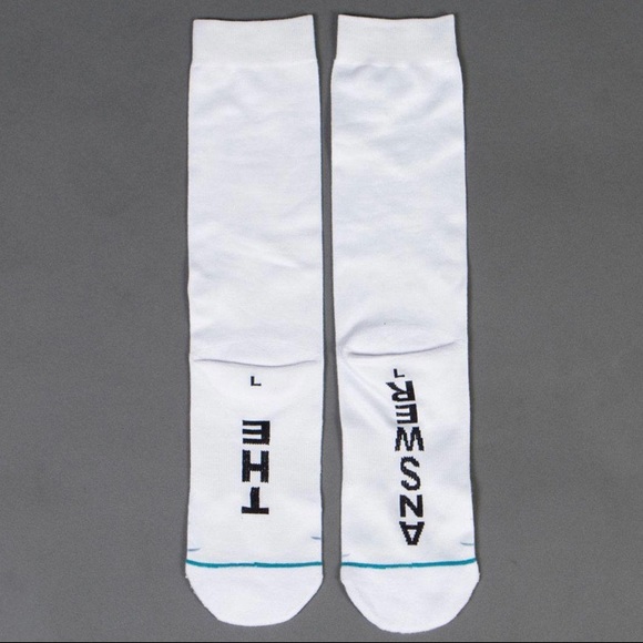 NWT Stance x Allen Iverson The Answer White Socks - Picture 3 of 6